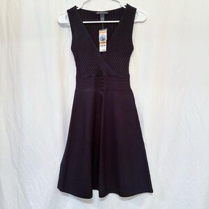 NWT INC International Concepts Petite Black Knit Dress in Black